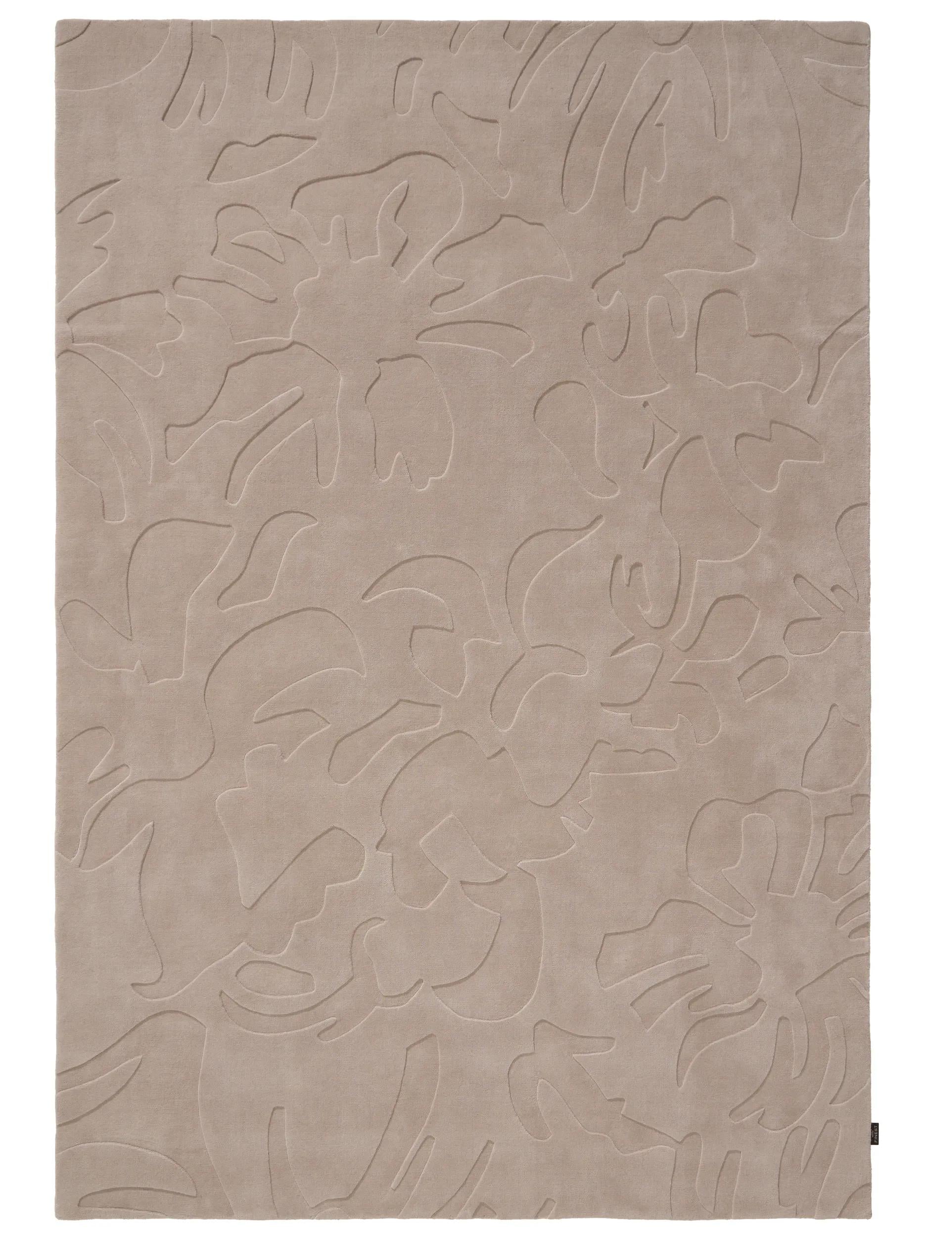 Wool Rug Fiore Taupe