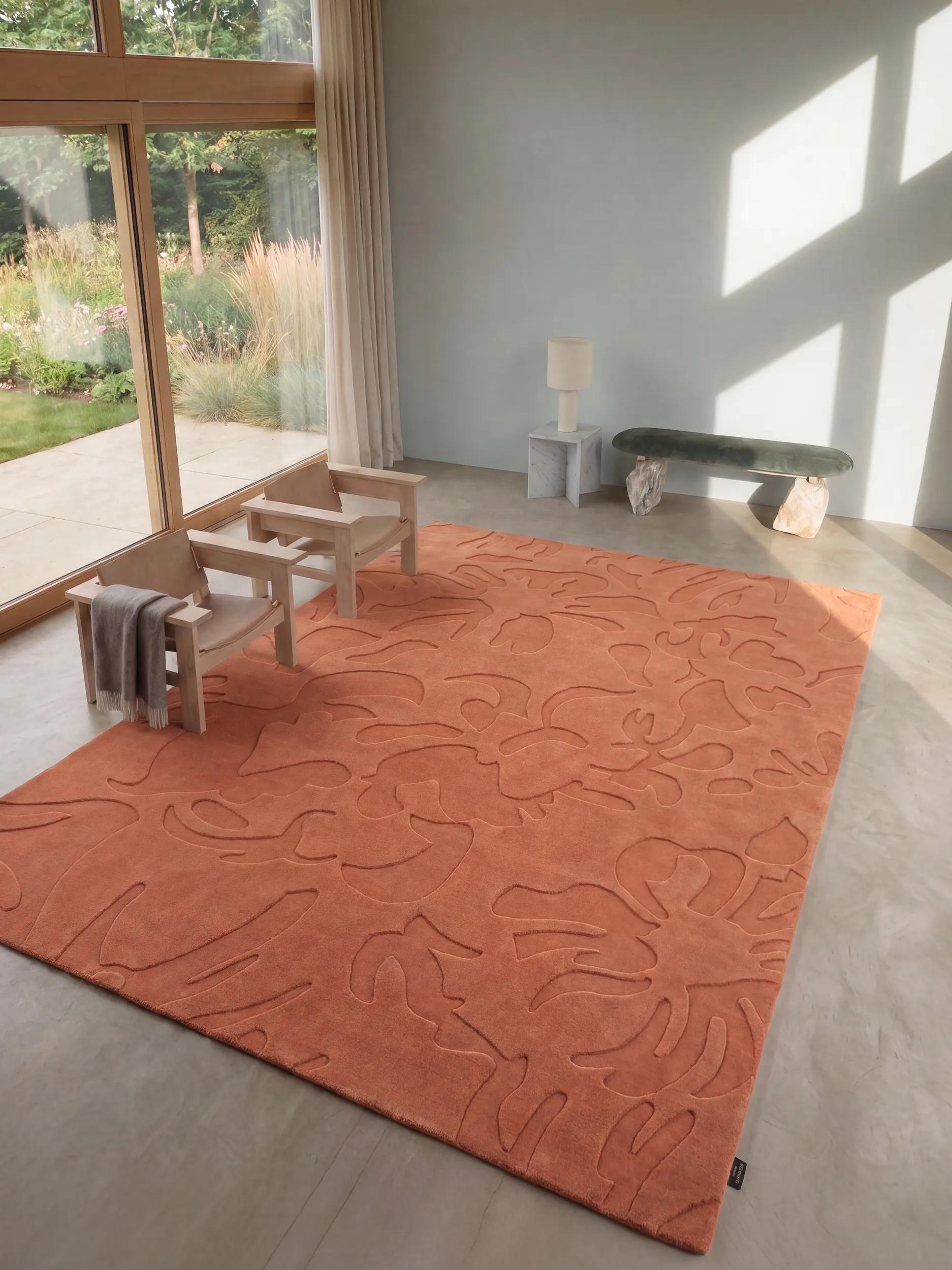 Wool Rug Fiore Terracotta