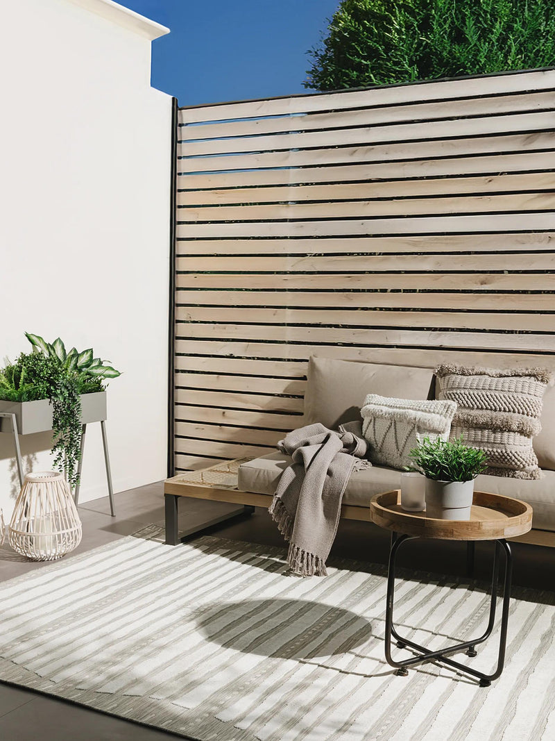 In- & Outdoor Rug Flora Grey