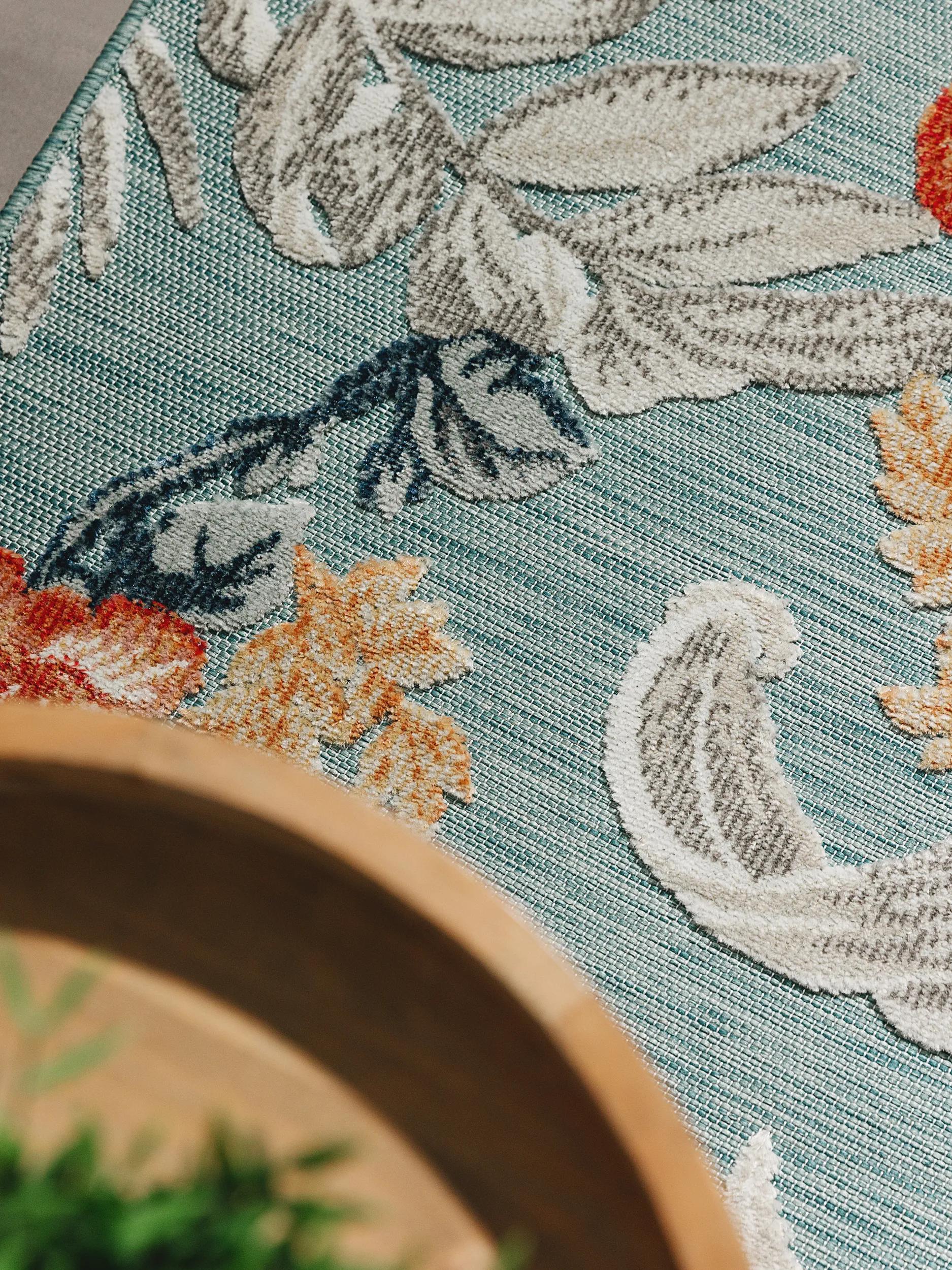 In- & Outdoor Runner Flora Multicolour