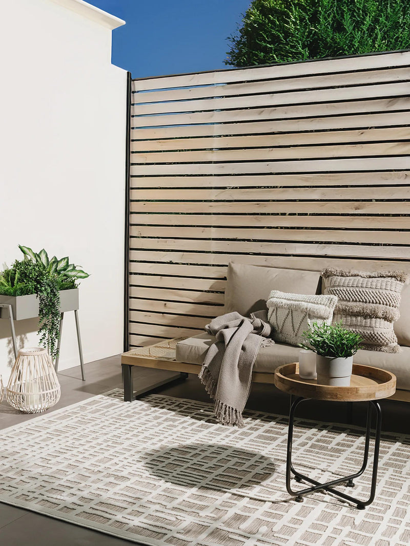 In- & Outdoor Rug Flora Grey