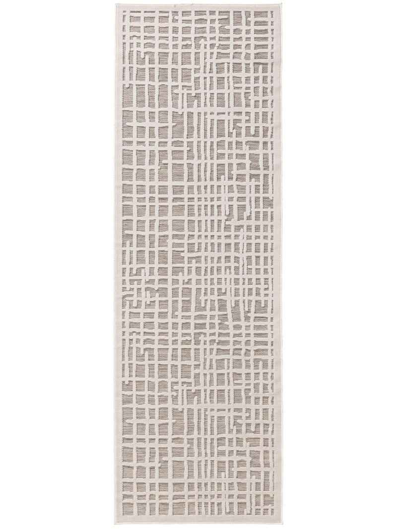 In- & Outdoor Runner Flora Grey