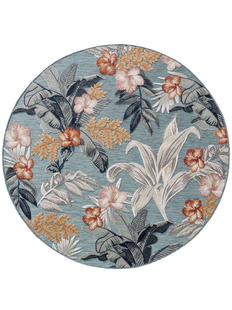 Alfombra para interior y exterior Flora multicolor