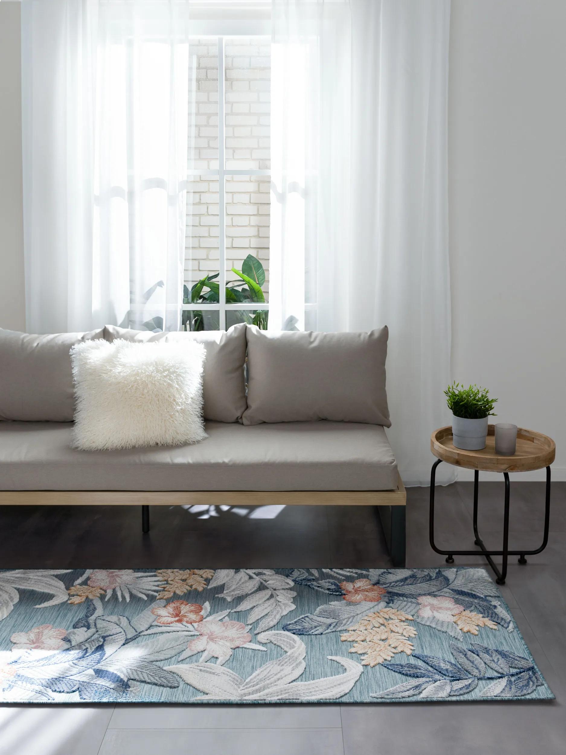 In- & Outdoor Runner Flora Multicolour