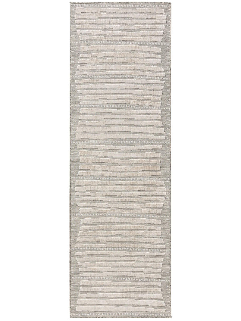 In- & Outdoor Runner Flora Grey