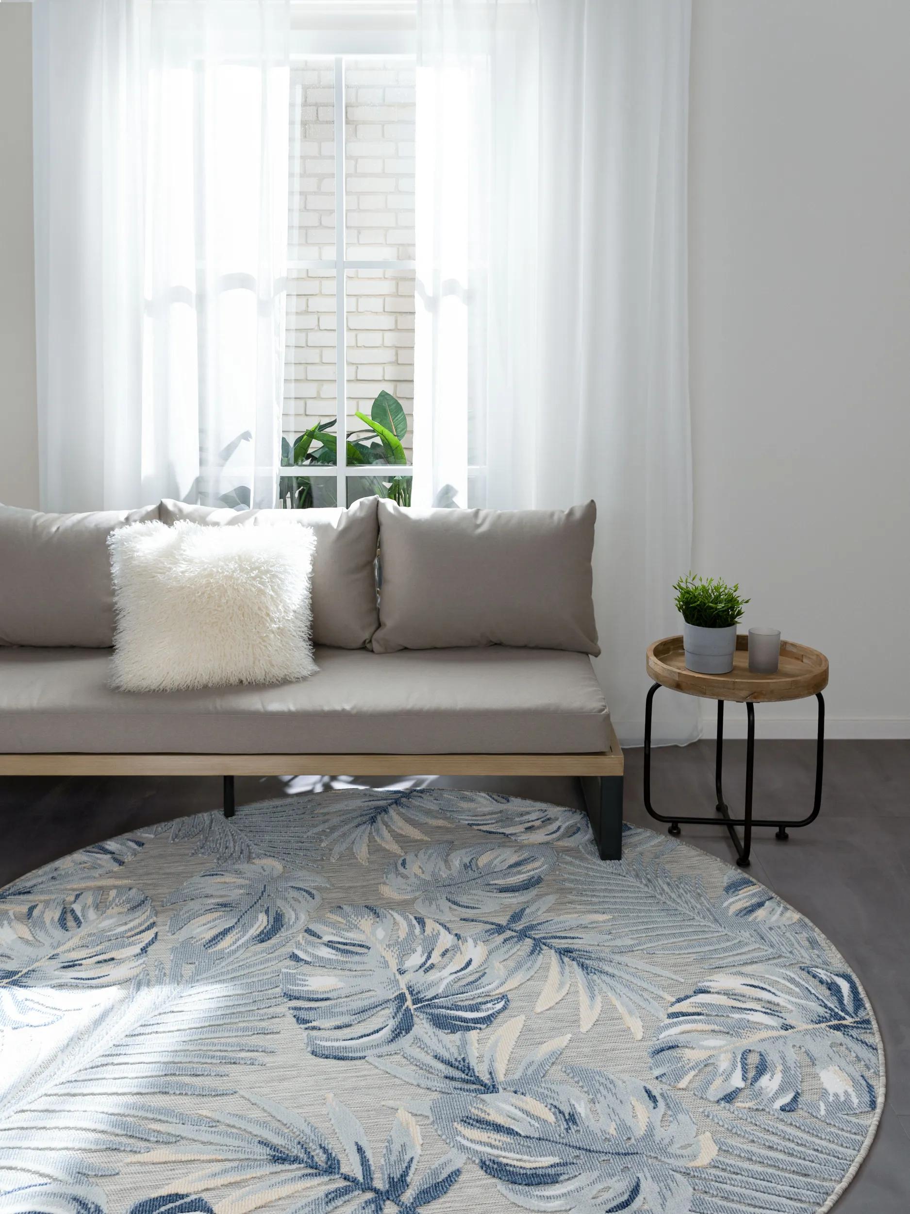 In- & Outdoor Teppich Flora Mehrfarbig