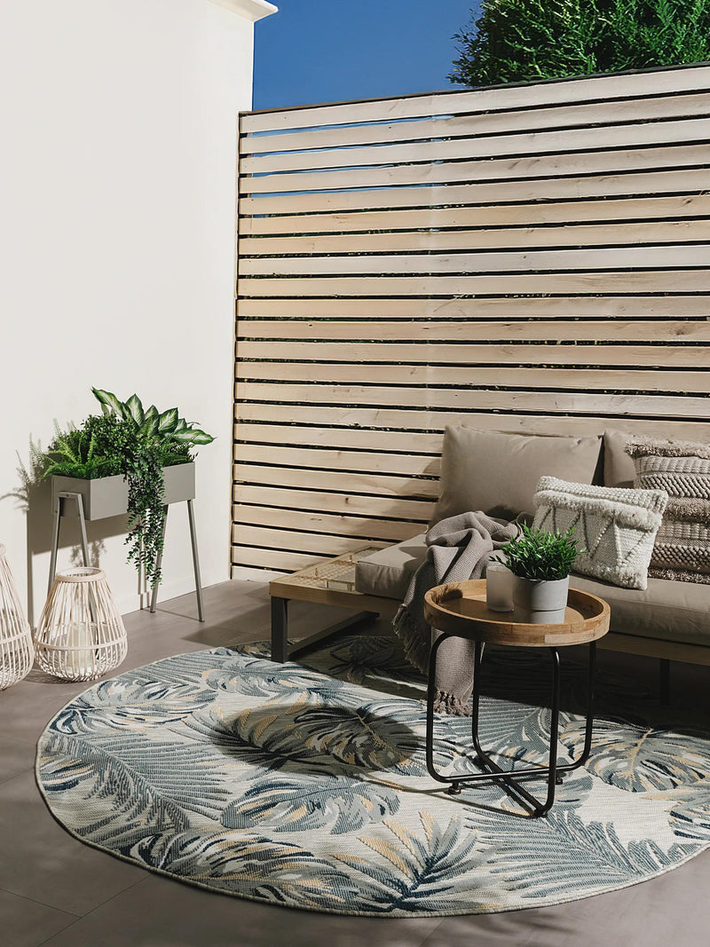 Alfombra para interior y exterior Flora multicolor