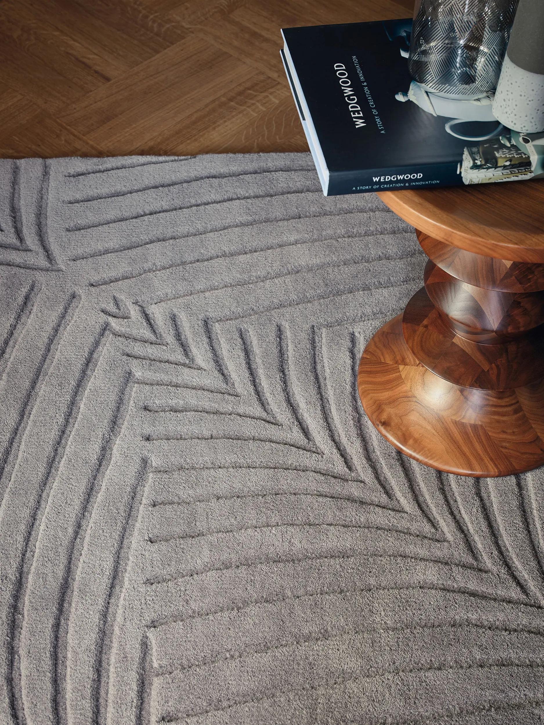 Wool Rug Folia Grey