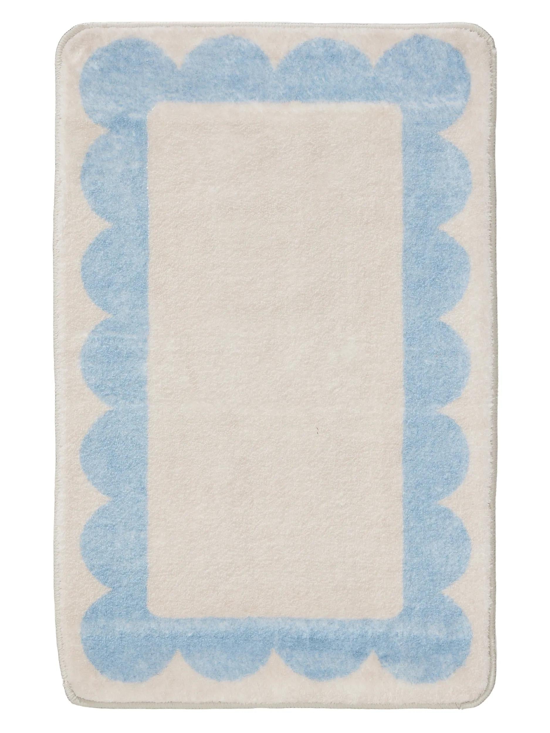 Bath Rug Frame Blue