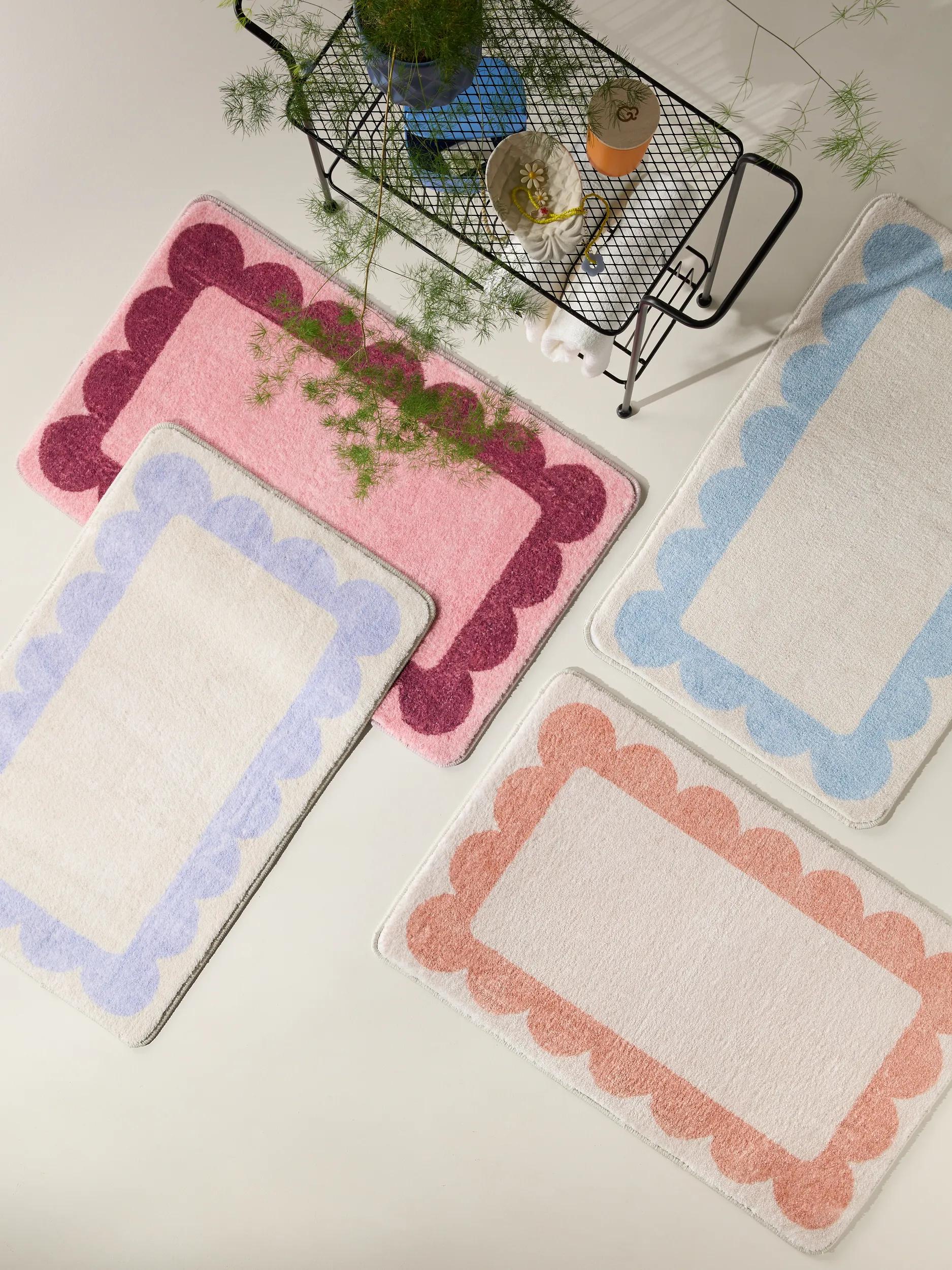 Bath Rug Frame Blue