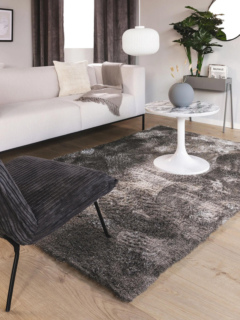 Shaggy rug Francis Light Grey