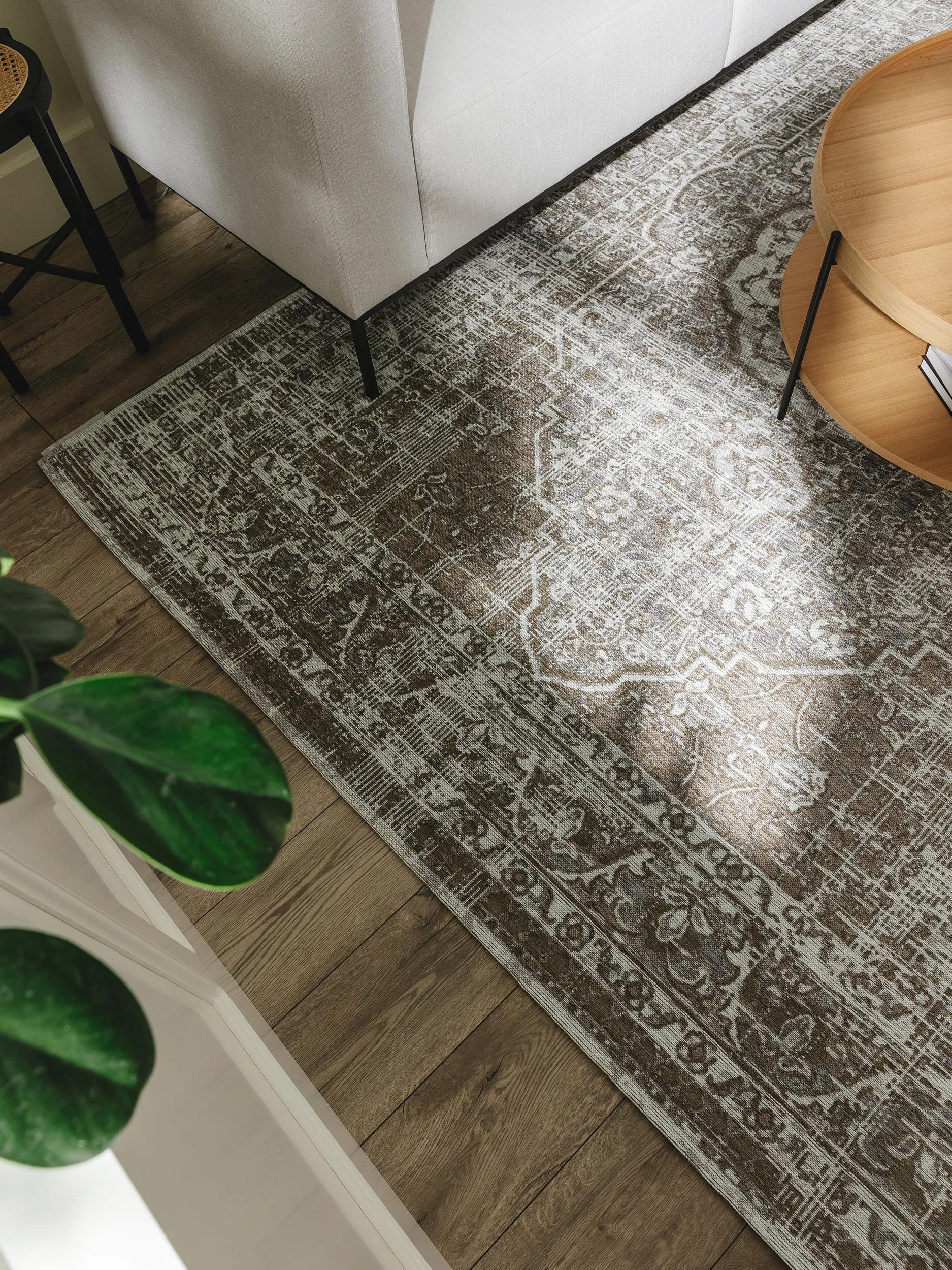 Alfombra de tejido plano Frencie gris