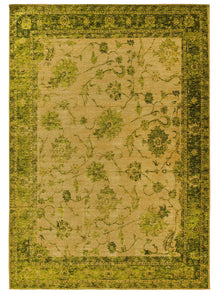 Flachgewebter Teppich Frencie Grün