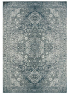 Alfombra de tejido plano Frencie azul