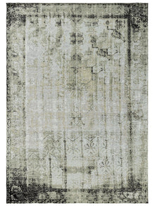 Tapis à tissage plat Frencie Noir/Gris