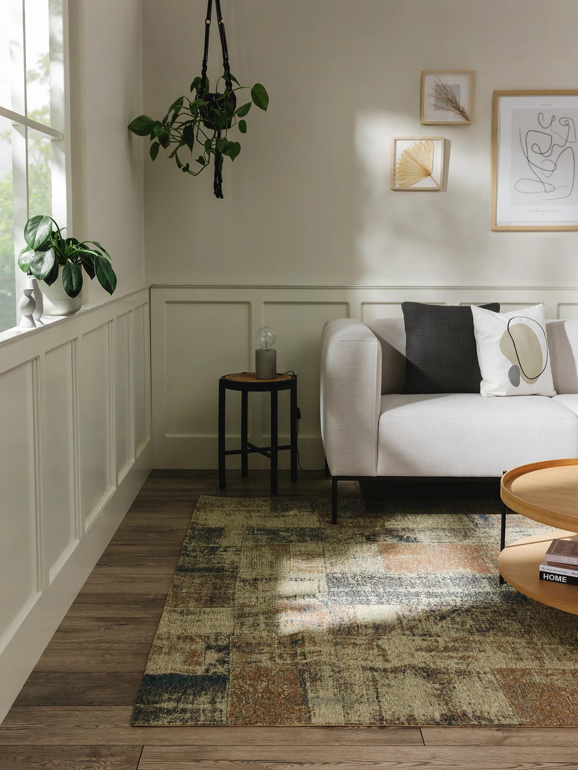 Flat Weave Rug Frencie Beige/Blue