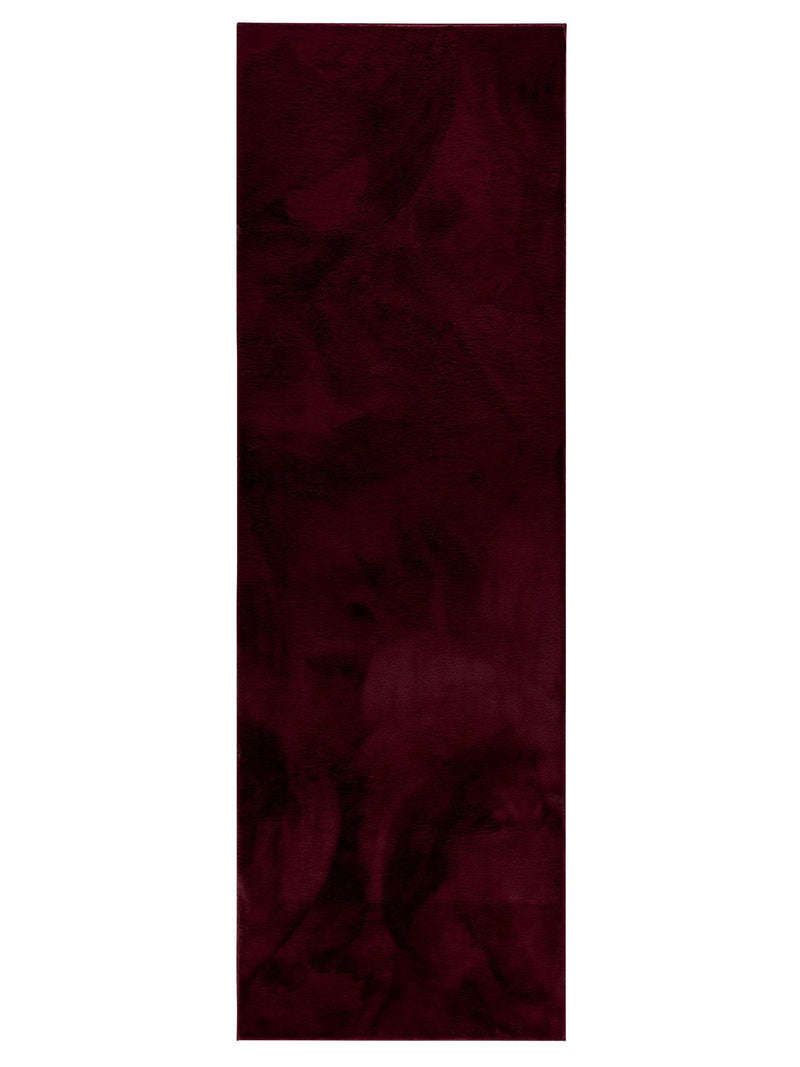 Faux Fur Rug Furry Bordeaux