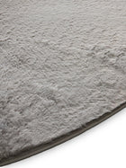 Faux Fur Rug Furry Light Grey