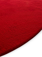 Faux Fur Rug Furry Red