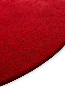 Faux Fur Rug Furry Red