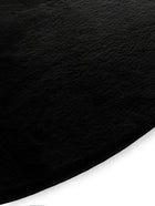 Faux Fur Rug Furry Black