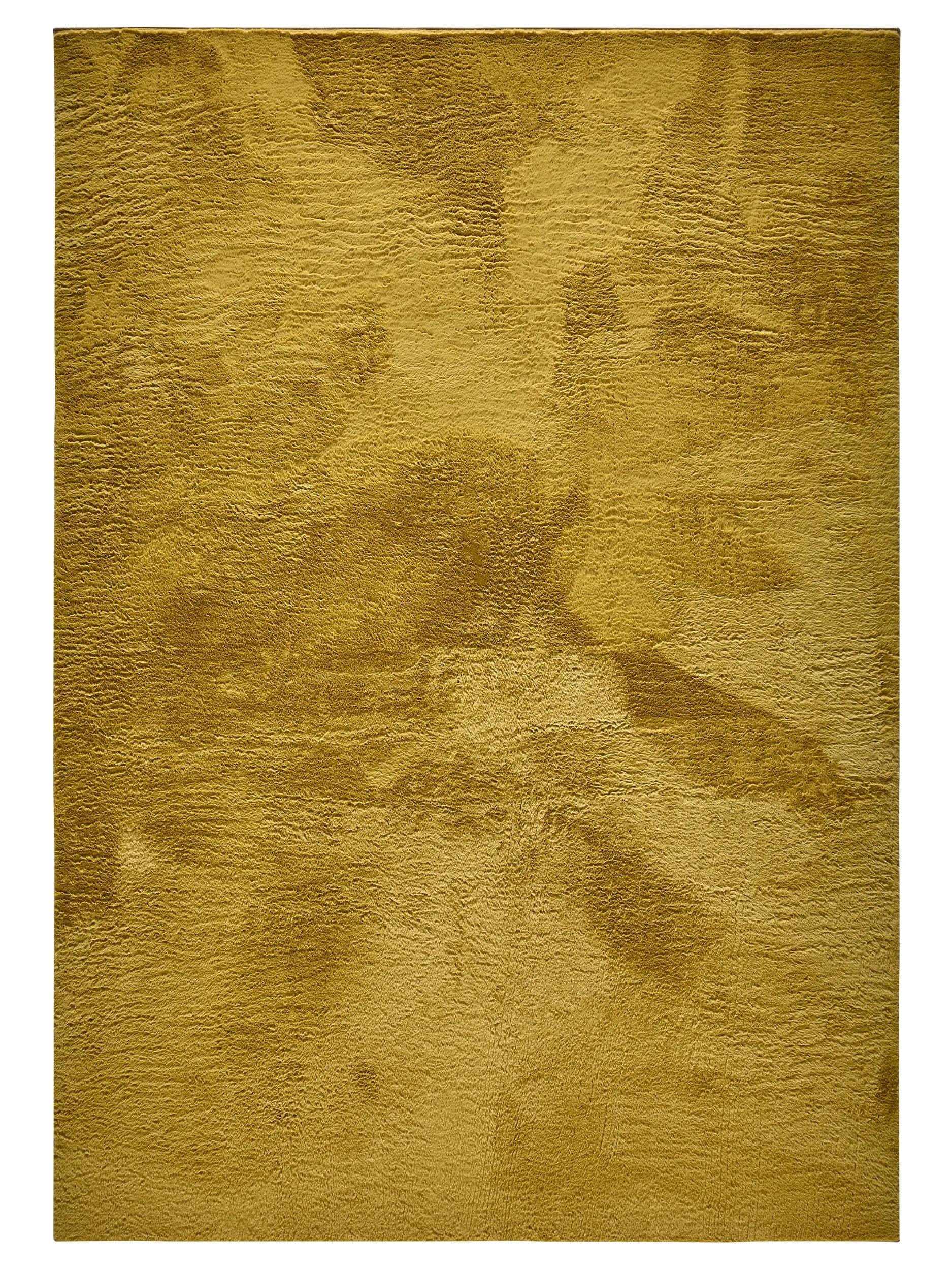 Faux Fur Rug Furry Yellow
