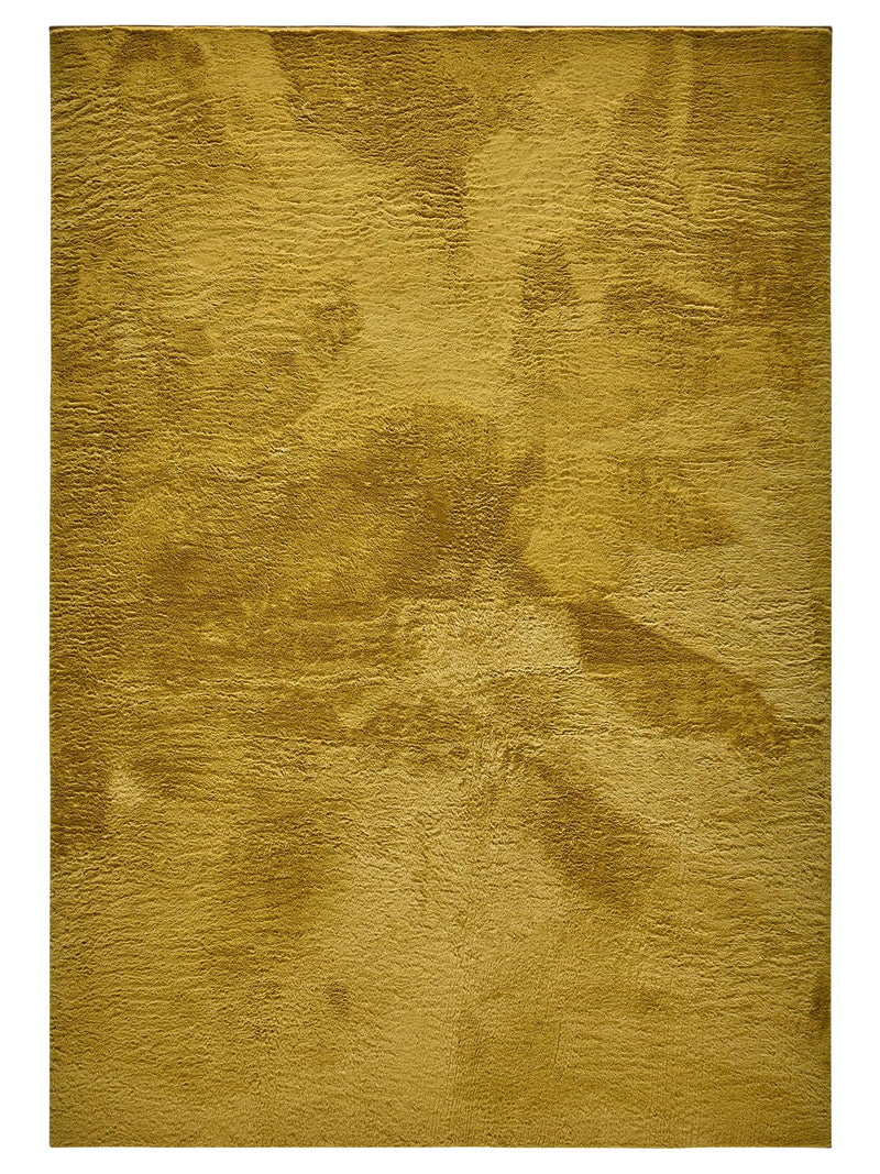 Faux Fur Rug Furry Yellow
