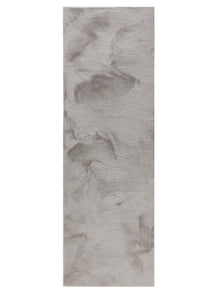 Faux Fur Rug Furry Light Grey