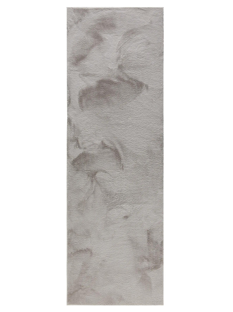 Faux Fur Rug Furry Light Grey