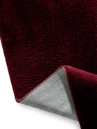 Faux Fur Rug Furry Bordeaux
