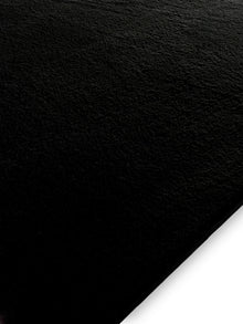 Faux Fur Rug Furry Black