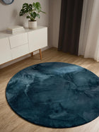 Faux Fur Rug Furry Turquoise