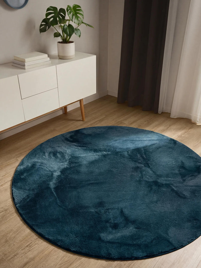 Faux Fur Rug Furry Turquoise