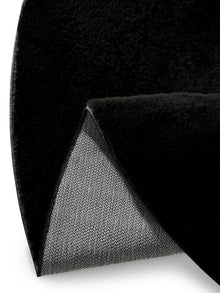 Faux Fur Rug Furry Black