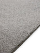 Faux Fur Rug Furry Light Grey