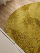 Faux Fur Rug Furry Yellow