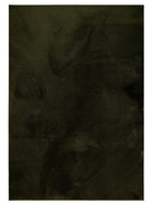 Faux Fur Rug Furry Olive green