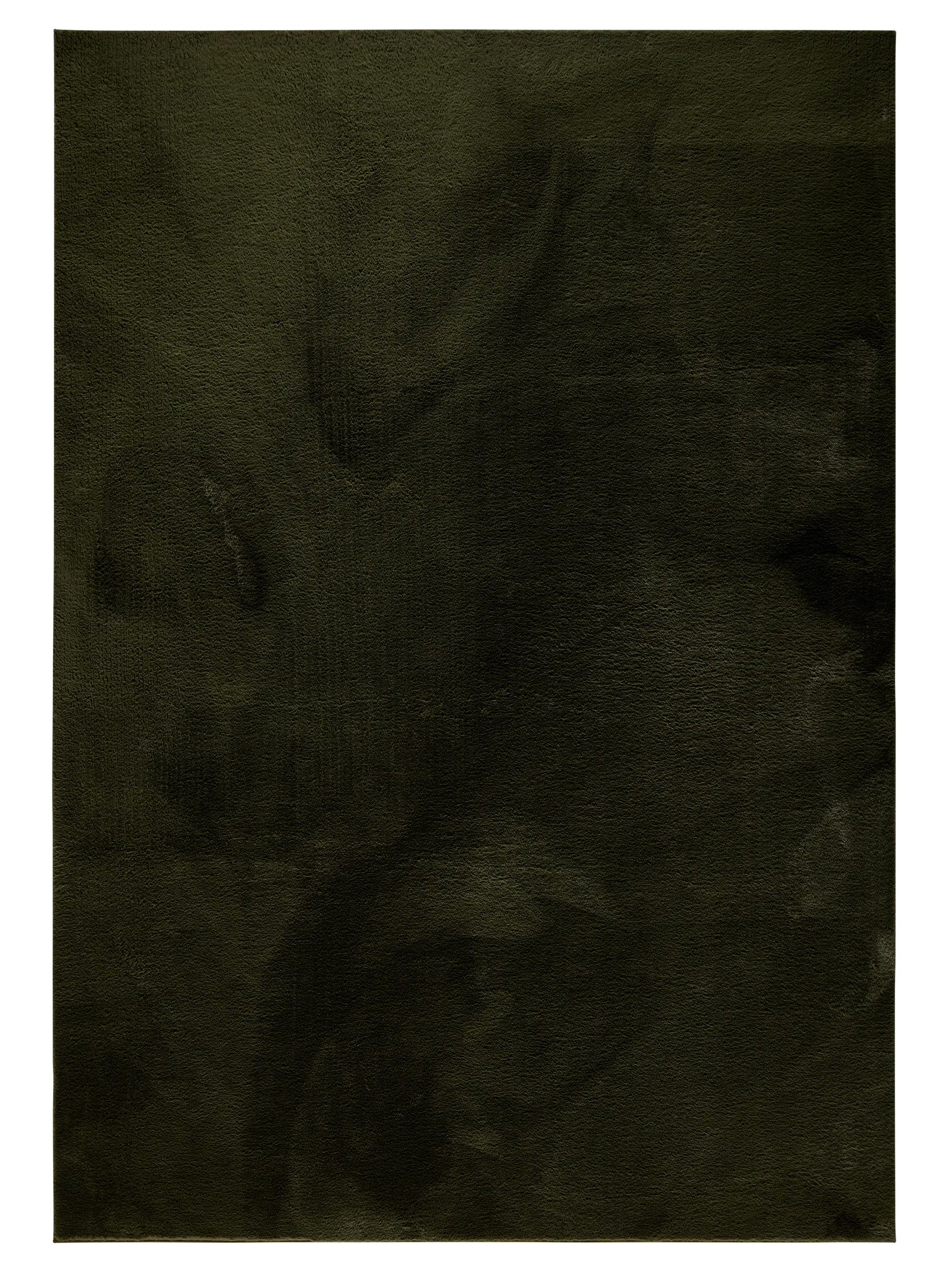 Faux Fur Rug Furry Olive green