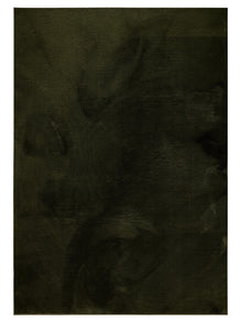 Faux Fur Rug Furry Olive green