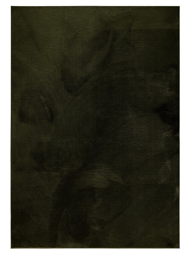 Faux Fur Rug Furry Olive green