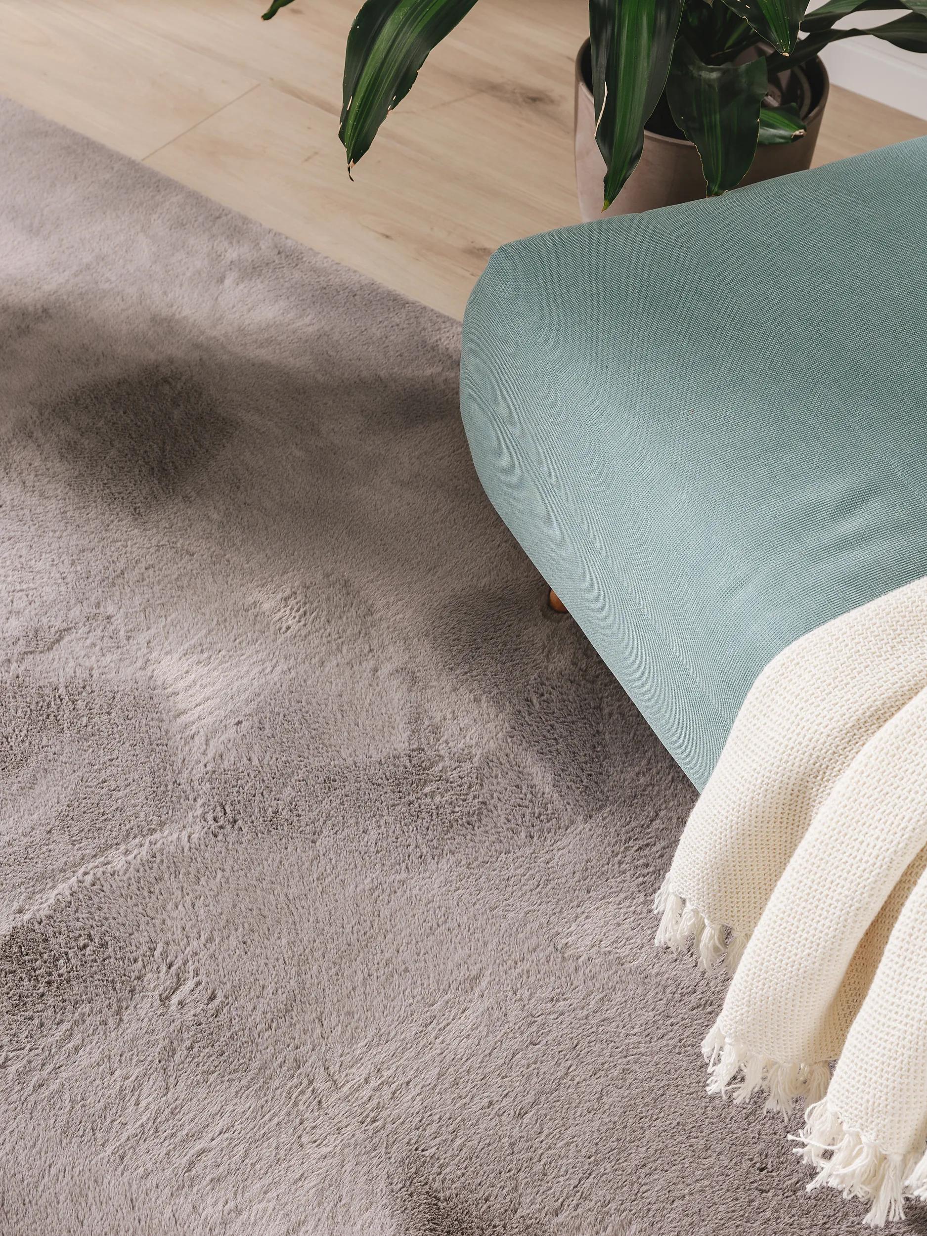 Fur Rug Furry Grey