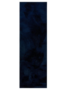Faux Fur Rug Furry Dark Blue