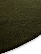 Faux Fur Rug Furry Olive green
