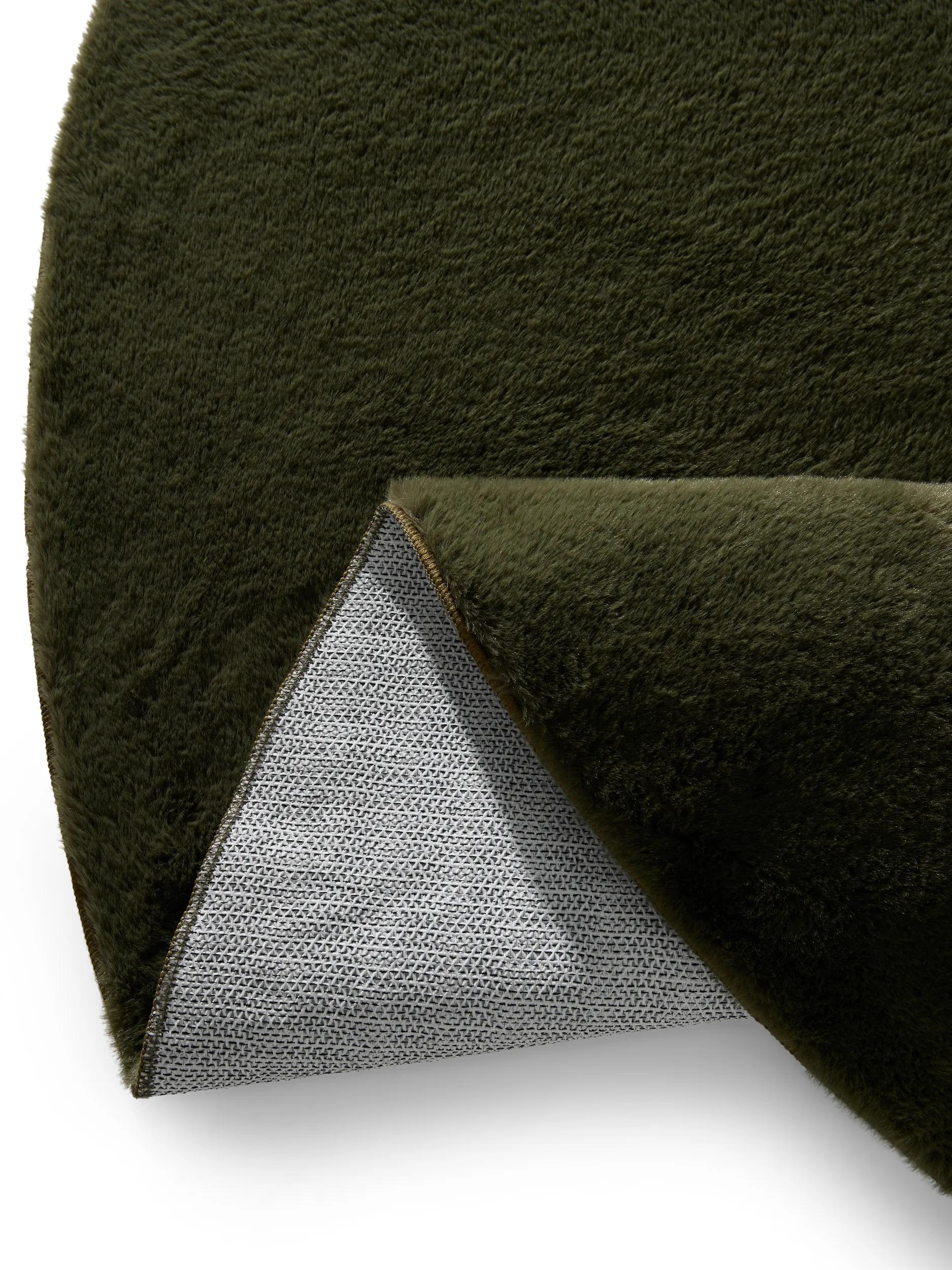 Faux Fur Rug Furry Olive green
