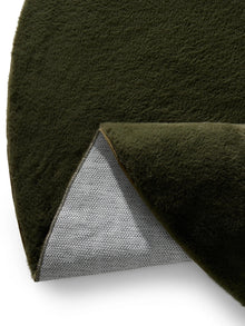 Faux Fur Rug Furry Olive green