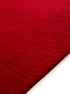 Faux Fur Rug Furry Red