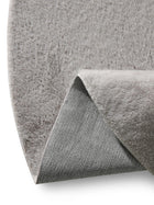 Faux Fur Rug Furry Light Grey