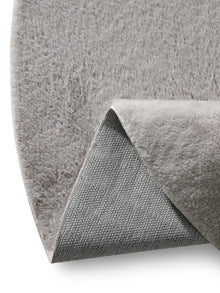 Faux Fur Rug Furry Light Grey