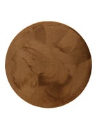 Faux Fur Rug Furry Light Brown