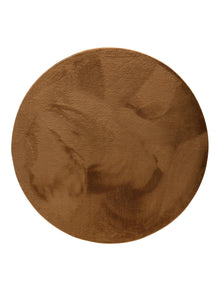 Faux Fur Rug Furry Light Brown